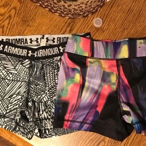 UNDER ARMOUR & FILA Compression Shorts Size M